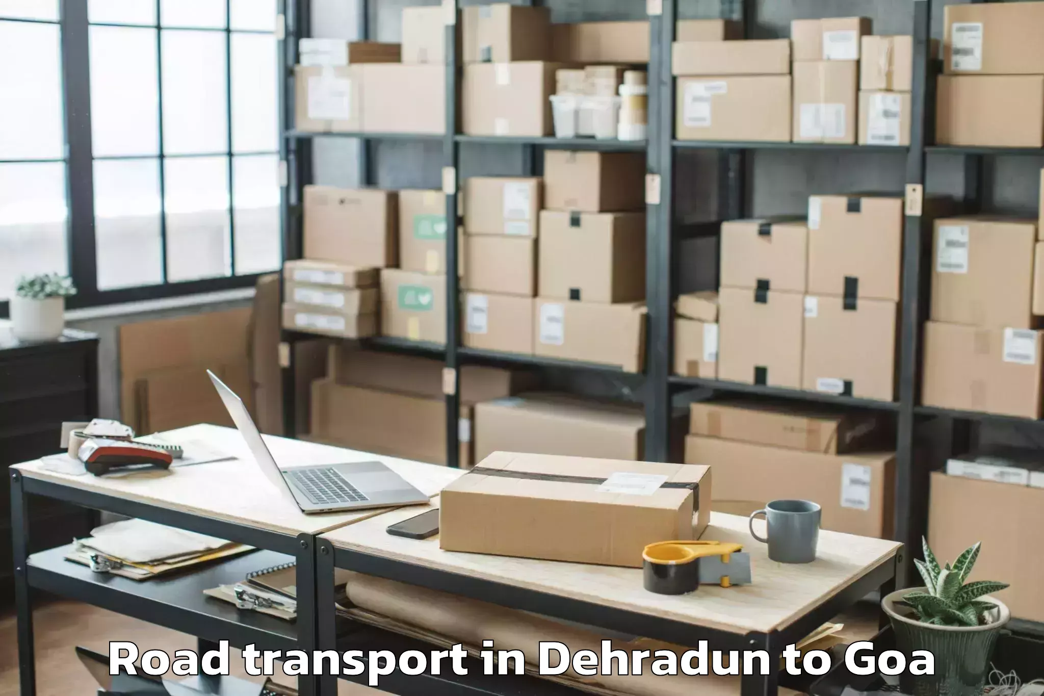 Expert Dehradun to Sancoale Road Transport